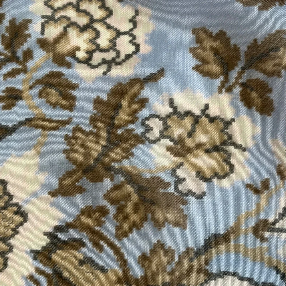 Vtg Glentex Scarf Cottagecore Whimsigoth Floral Bird Print Japan Acrylic Square‎